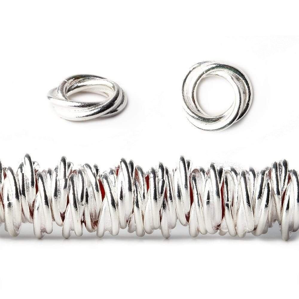 10mm Plain Mobius Spacers with 5mm Large Hole 8 inch 80 Beads (ONLINE ORDER ONLY)