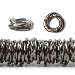 10mm Plain Mobius Spacers with 5mm Large Hole 8 inch 80 Beads (ONLINE ORDER ONLY)