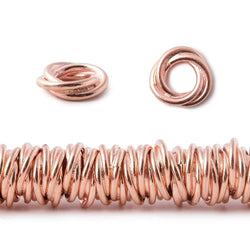 10mm Plain Mobius Spacers with 5mm Large Hole 8 inch 80 Beads (ONLINE ORDER ONLY)