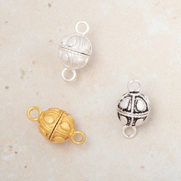 10mm Plain Pear Design Magnetic Clasp 1 piece (ONLINE ORDER ONLY)