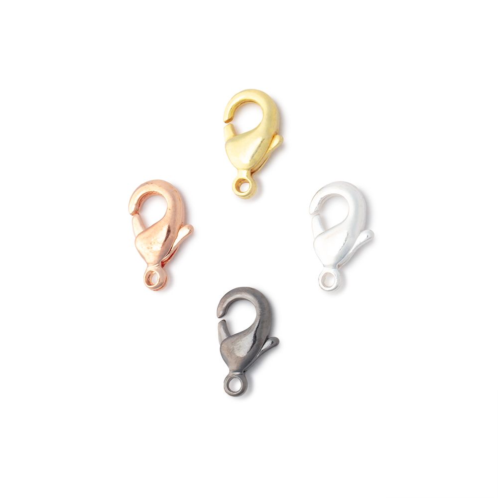 10mm Shiny Lobster Clasp Set of 10 Pieces (ONLINE ORDER ONLY)