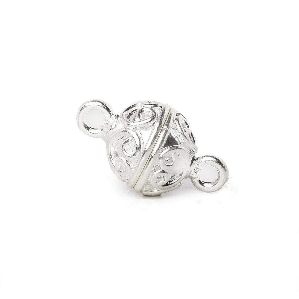 10mm Simple Scroll Design Magnetic Clasp 1 piece (ONLINE ORDER ONLY)