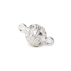 10mm Simple Scroll Design Magnetic Clasp 1 piece (ONLINE ORDER ONLY)