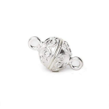 10mm Simple Scroll Design Magnetic Clasp 1 piece (ONLINE ORDER ONLY)