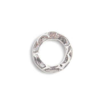 10mm Sterling Silver Hammered Jump Ring Connector 7mm ID Set of 10 pieces (ONLINE ORDER ONLY)