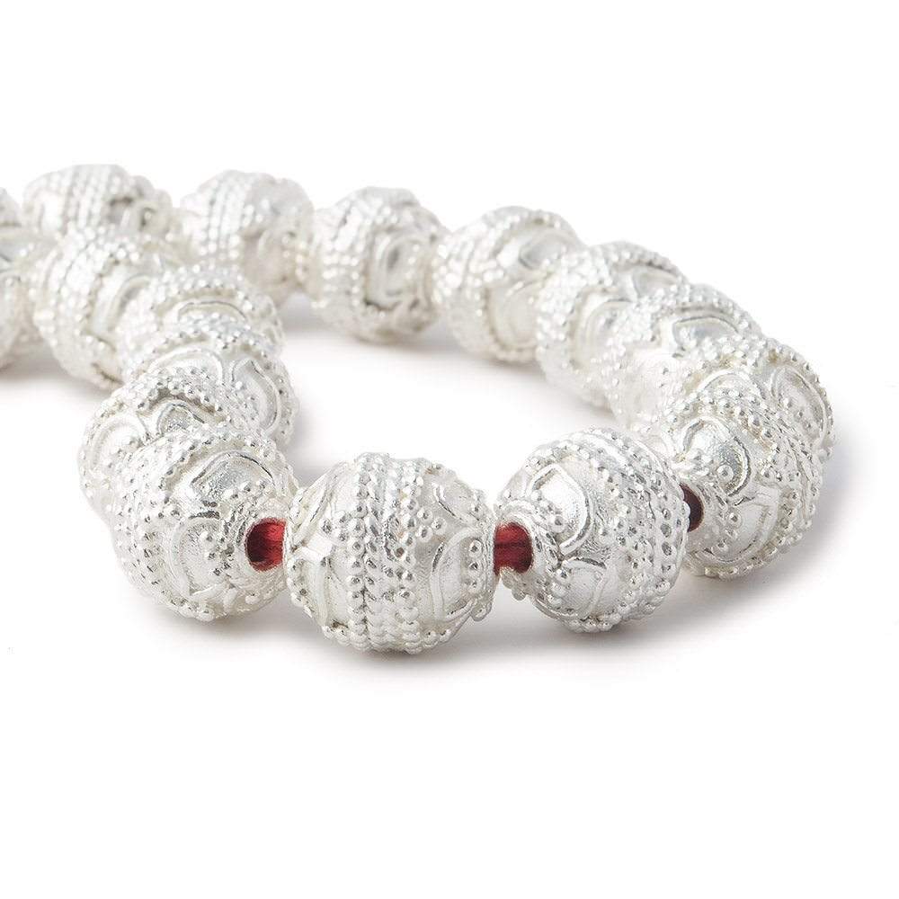 10mm Sterling Silver Plated Copper Bead Roval Four Leaf Tip 8 inch 20 pieces (ONLINE ORDER ONLY)