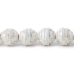 10mm Sterling Silver Plated Copper Bead Roval Four Leaf Tip 8 inch 20 pieces (ONLINE ORDER ONLY)