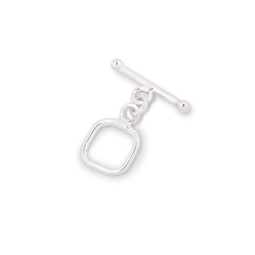 10mm Sterling Silver Rounded Square Toggle 1 piece (ONLINE ORDER ONLY)