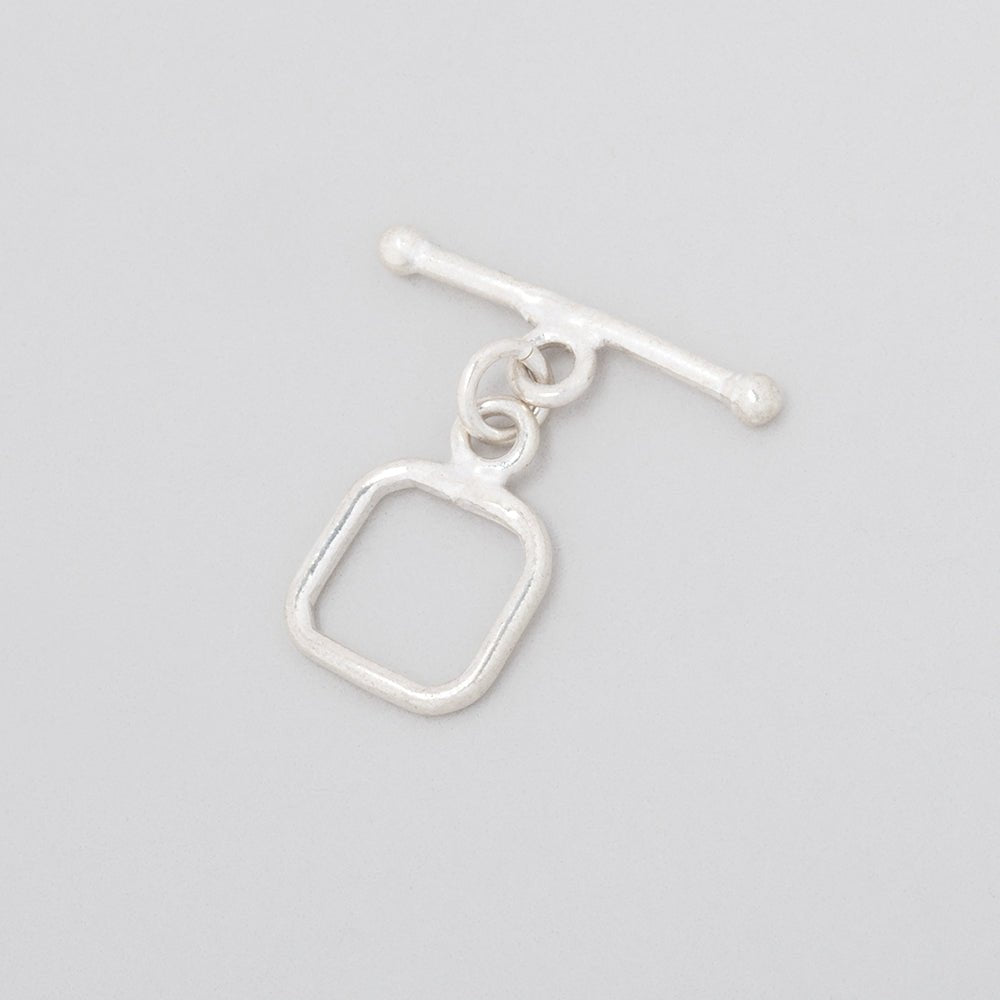 10mm Sterling Silver Toggle Rounded Square Design 1 piece (ONLINE ORDER ONLY)