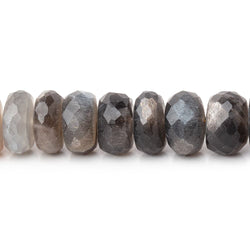 10mm Sunstone & Moonstone Faceted Rondelle Beads 10 inch 45 pieces (ONLINE ORDER ONLY)