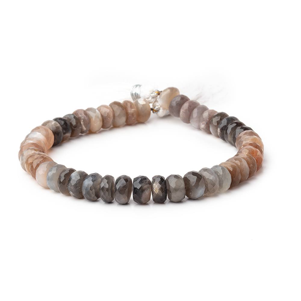 10mm Sunstone & Moonstone Faceted Rondelle Beads 10 inch 45 pieces (ONLINE ORDER ONLY)