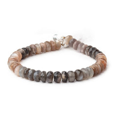 10mm Sunstone & Moonstone Faceted Rondelle Beads 10 inch 45 pieces (ONLINE ORDER ONLY)