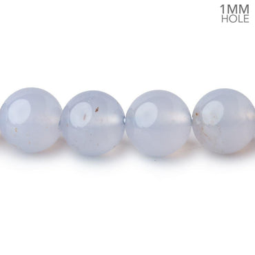 10mm Turkish Blue Chalcedony Plain Round Beads 15.5 inch 38 pieces (ONLINE ORDER ONLY)