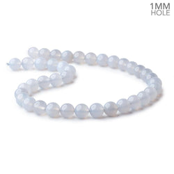 10mm Turkish Blue Chalcedony Plain Round Beads 15.5 inch 38 pieces (ONLINE ORDER ONLY)