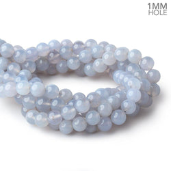 10mm Turkish Blue Chalcedony Plain Round Beads 15.5 inch 38 pieces (ONLINE ORDER ONLY)