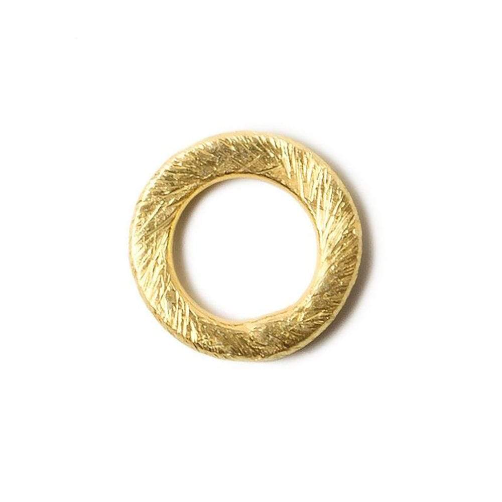 10mm Vermeil brushed Jump Ring Set of 10 pieces (ONLINE ORDER ONLY)