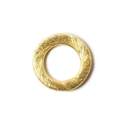 10mm Vermeil brushed Jump Ring Set of 10 pieces (ONLINE ORDER ONLY)