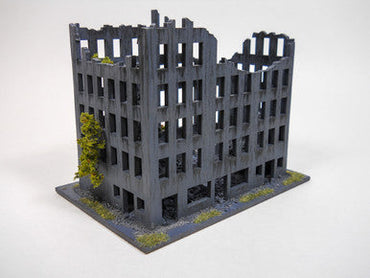 Ruined City Building, 7" x 3" (MDF) - 15MMDF262-2 (Online Order Only)