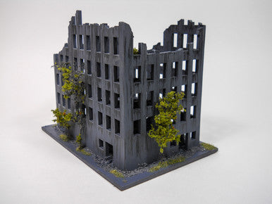 Ruined City Building (Wood) - 15MMDF262 (Online Order Only)