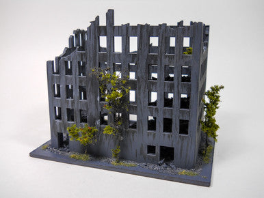 Ruined City Building, 7" x 3" (MDF) - 15MMDF262-2 (Online Order Only)
