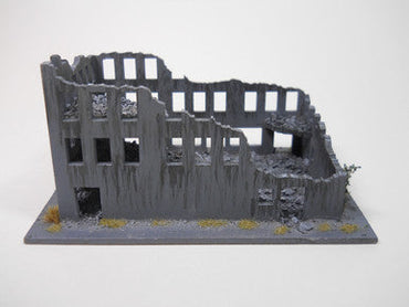 Ruined City Building (Wood) - 15MMDF261 (Online Order Only)