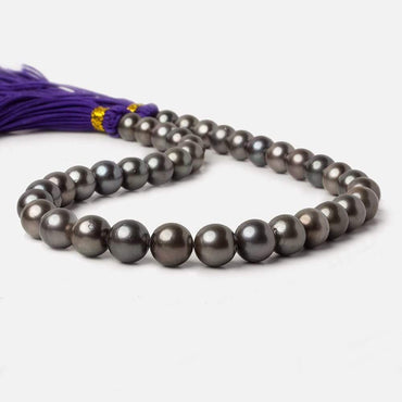 10x10-11x11mm Peacock Tahitian Round Saltwater Pearls 16 inch 38 pieces A (ONLINE ORDER ONLY)