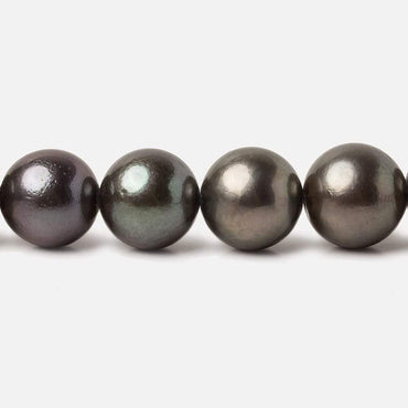 10x10-12x11.5mm Peacock Tahitian Round Saltwater Pearls 16 inch 38 pieces A (ONLINE ORDER ONLY)