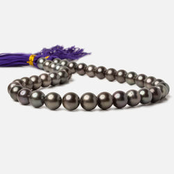 10x10-12x11.5mm Peacock Tahitian Round Saltwater Pearls 16 inch 38 pieces A (ONLINE ORDER ONLY)
