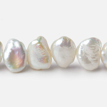 10x10-12x11mm Off White side drill Keshi Freshwater Pearl 16 inch 40 pieces AAA (ONLINE ORDER ONLY)