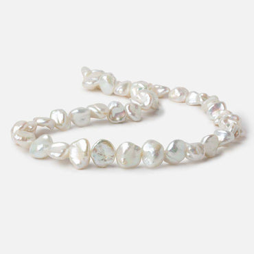 10x10-12x11mm Off White side drill Keshi Freshwater Pearl 16 inch 40 pieces AAA (ONLINE ORDER ONLY)