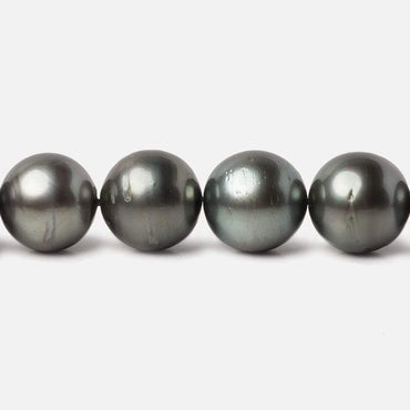 10x10-12x12.5mm Peacock Tahitian Round Saltwater Pearls 16 inch 38 pieces A (ONLINE ORDER ONLY)