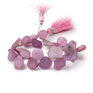 10x10-12x9mm Pink Sapphire Slice Beads 7 inch 28 pieces (ONLINE ORDER ONLY)