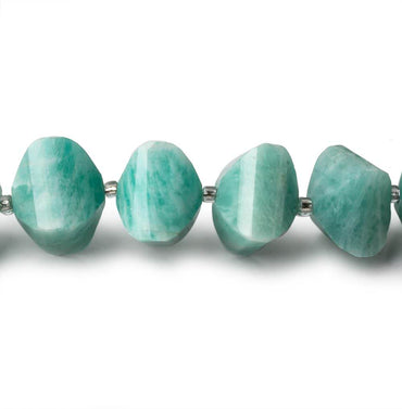 10x10-13x13mm Amazonite Faceted Fancy Shape beads 14.5 inch 32 pieces AA (ONLINE ORDER ONLY)