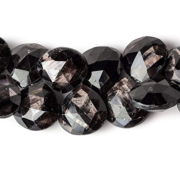 10x10-13x13mm Hypersthene faceted heart beads 6.5 inches 29 pieces A (ONLINE ORDER ONLY)