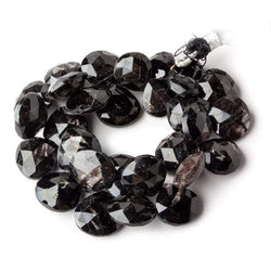 10x10-13x13mm Hypersthene faceted heart beads 6.5 inches 29 pieces A (ONLINE ORDER ONLY)