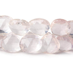 10x10-14x14mm Rose Quartz Faceted Hearts 8 inch 40 beads AA (ONLINE ORDER ONLY)