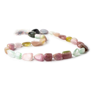 10x10-19x10mm Multi Color Afghani Tourmaline Plain Nugget Beads 16 inch 27 pieces (ONLINE ORDER ONLY)