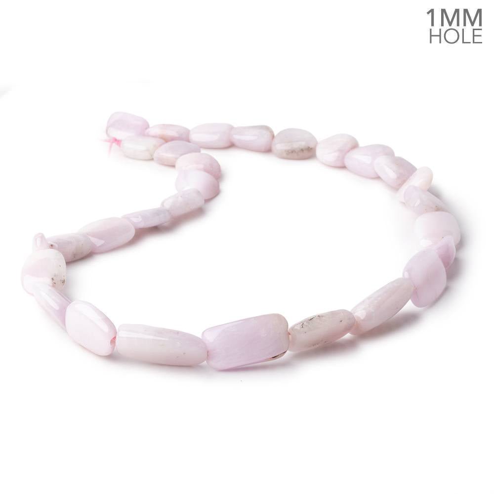 10x10-21x11mm Kunzite Straight Drilled Plain Nuggets 16 inch 26 Beads 1mm Hole (ONLINE ORDER ONLY)