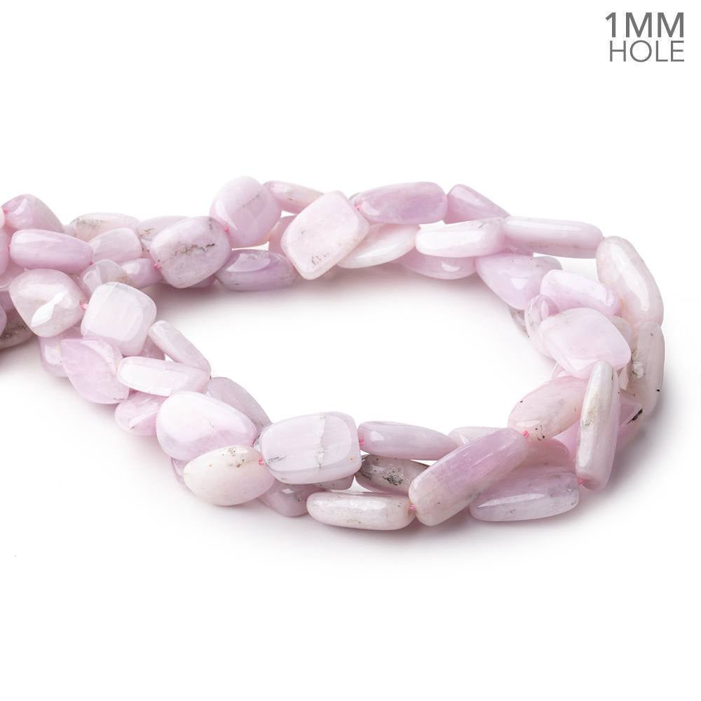 10x10-21x11mm Kunzite Straight Drilled Plain Nuggets 16 inch 26 Beads 1mm Hole (ONLINE ORDER ONLY)