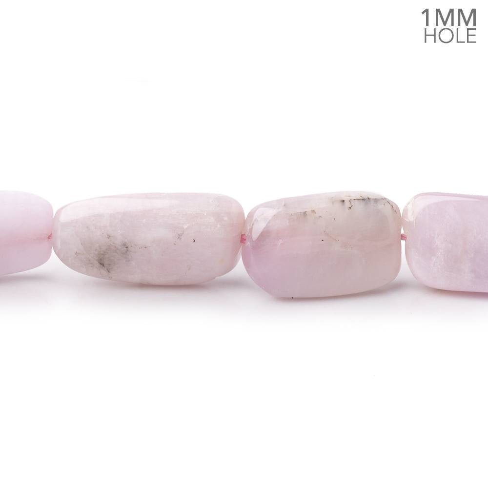 10x10-21x11mm Kunzite Straight Drilled Plain Nuggets 16 inch 26 Beads 1mm Hole (ONLINE ORDER ONLY)
