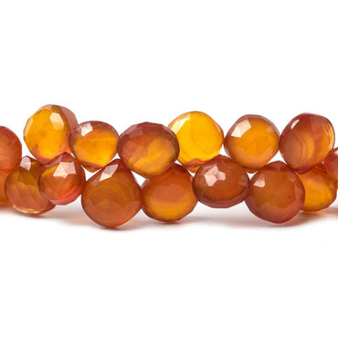10x10mm Golden Amber Chalcedony faceted hearts 8 inch 40 pcs (ONLINE ORDER ONLY)