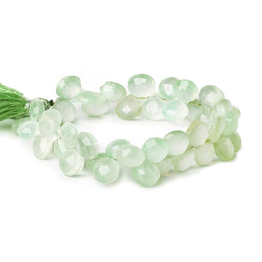10x10mm Margarita Green Chalcedony Faceted Hearts 8 inch 45 Beads (ONLINE ORDER ONLY)