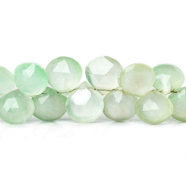 10x10mm Margarita Green Chalcedony Faceted Hearts 8 inch 45 Beads (ONLINE ORDER ONLY)