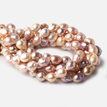 10x11-10x13mm Tri Color Baroque Freshwater Pearls 15.5 inch 30 pieces AA grade (ONLINE ORDER ONLY)