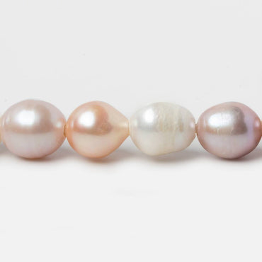 10x11-10x13mm Tri Color Baroque Large Hole Freshwater Pearls 8 inch 16 pieces (ONLINE ORDER ONLY)