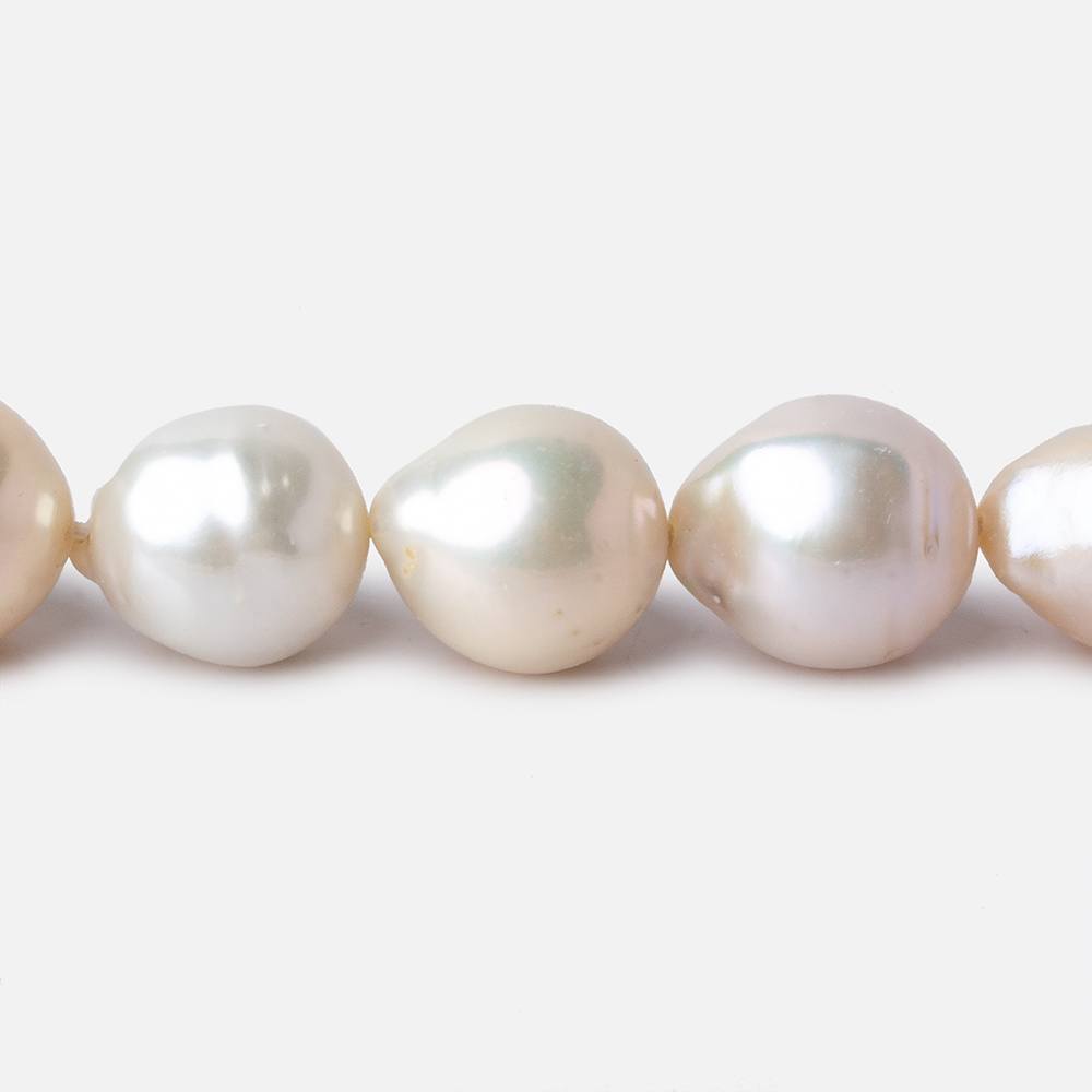 10x11-12x13mm Light Tri Color Baroque Freshwater Pearls 16 inch 33 pieces A grade (ONLINE ORDER ONLY)
