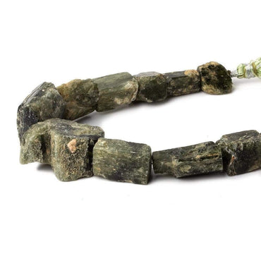 10x12-22x19mm Chrome Diopside Straight Drilled Natural Crystals 8 in 12 pcs (ONLINE ORDER ONLY)