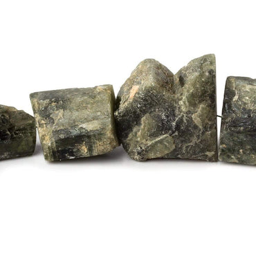 10x12-22x19mm Chrome Diopside Straight Drilled Natural Crystals 8 in 12 pcs (ONLINE ORDER ONLY)