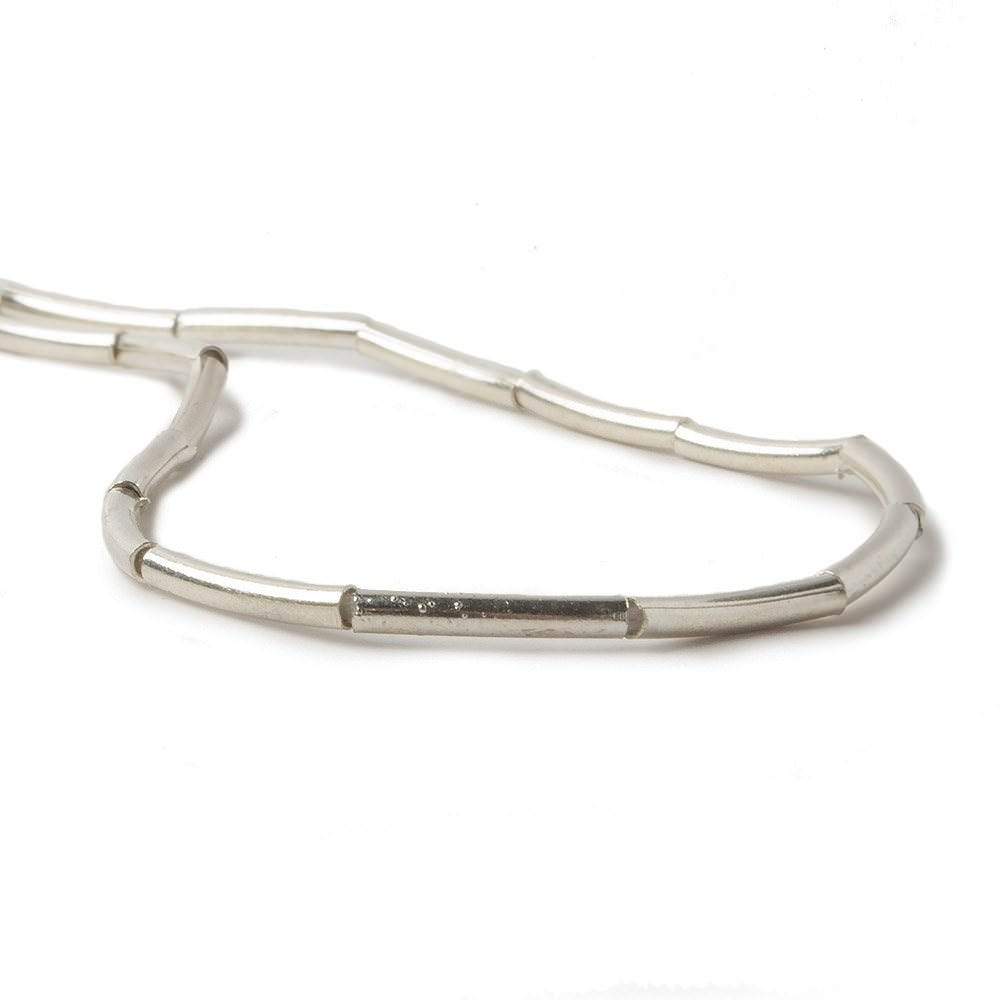 10x2mm Sterling Silver Tube Beads 20 beads 8 inch (ONLINE ORDER ONLY)