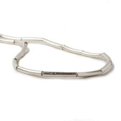 10x2mm Sterling Silver Tube Beads 20 beads 8 inch (ONLINE ORDER ONLY)
